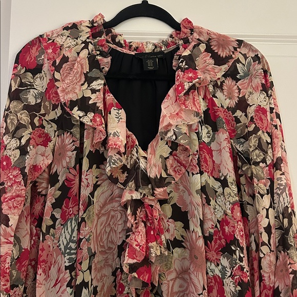 House of Harlow 1960 Pink and Black Floral Dress - Picture 2 of 3